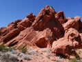 Red rock formations at Lake Mead Recreation Area, Nevada Royalty Free Stock Photo