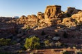 Red Rock Formations Near Canyonlands National Park, Utah. Royalty Free Stock Photo