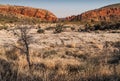 Red rock formations. West MacDonnell Ranges, Northern Territory, Australia Royalty Free Stock Photo