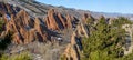 Red Rock Fountain Formations at Roxborough State Park Royalty Free Stock Photo