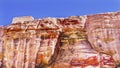 Red Rock Fromation Royal Tombs Petra Jordan Royalty Free Stock Photo