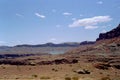 Red Rock Mountain Landscape at the Colorado River, Arizona Royalty Free Stock Photo