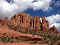 Red rock mountains around the city of Sedona in northern Arizona in Coconino national forest