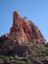 Red rock mountains around the city of Sedona in northern Arizona in Coconino national forest