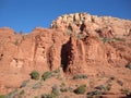 Red rock mountains around the city of Sedona in northern Arizona in Coconino national forest