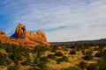 Arizona High Desert With Red Rock Formations Royalty Free Stock Photo