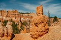 Red rock sandstone formation in Bryce Canyon National Park, Utah Royalty Free Stock Photo