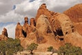 Red Rock Towers in Desert