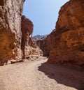 Natural Bridge Canyon hiking trail in Death Valley National Park Royalty Free Stock Photo