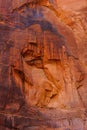 Red Rock of Zion National Park. Vertical Royalty Free Stock Photo