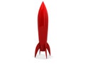 Red rocket Royalty Free Stock Photo