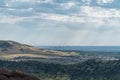 Red Rocks Amphitheater Overlooking Denver Royalty Free Stock Photo