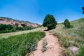 The Red Rocks amphitheater trading post trail in Morrison Colorado Royalty Free Stock Photo