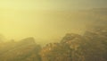 Red Rocks Amphitheatre on a foggy morning Royalty Free Stock Photo