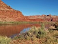 Colorado River Red Rock Reflections Royalty Free Stock Photo