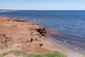 Red Rocks on Cavendish Beach, Prince Edward Island Royalty Free Stock Photo