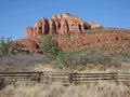 Red Rocks and Fence on Turkey Creek Trail in Sedona