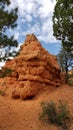 Red rocks formations of Bryce Canyon National Park in Utah Royalty Free Stock Photo