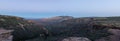 The red rocks, green valleys, and blue skies of a morning over the city of Sedona, Arizona Royalty Free Stock Photo