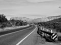 Red Rocks near Sedona Arizona BW