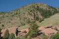 Red Rocks Park Colorado in summer Royalty Free Stock Photo