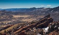 Red Rocks Park landscape in Morrison Colorado Royalty Free Stock Photo