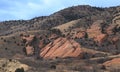 Red Rocks Park Mountain Landscape, Colorado, winter Royalty Free Stock Photo