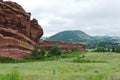 Red Rocks Park and Mountain Range Royalty Free Stock Photo