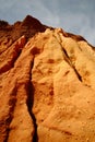 Red rocks on the Praia da Falesia - Falesia beach in Algarve, Portugal Royalty Free Stock Photo