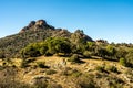 Red rocks of roquebrune sur argens, france Royalty Free Stock Photo