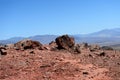 Red rocks and sand in Death Valley National Park, California Royalty Free Stock Photo