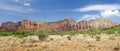 The Red Rocks of Sedona, panorama view of the Lee Mountain Summit Royalty Free Stock Photo