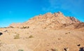 Red rocks of Sinai desert, Egypt Royalty Free Stock Photo