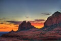 Red Rocks sunset Royalty Free Stock Photo