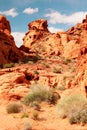 Red rocks at Valley of fire Royalty Free Stock Photo