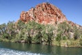 Rocky outcrop of the Ord River - Western Australia Royalty Free Stock Photo