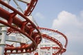 Red roller coster rail