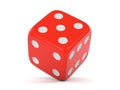 Red rolling dice