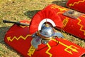 Red roman shield ,crest and swor