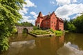 Red romantic castle Cervena Lhota