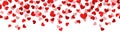 Red Romantic Heart Repeat Banner Background