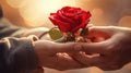 red romantic roses background