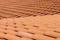 Red roof clay tiles
