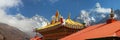 Tengboche monastery Everest Lhotse Ama Dablam Himaqlaya Royalty Free Stock Photo