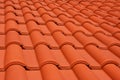 Red roof texture tile Royalty Free Stock Photo