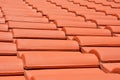 Red roof texture tile Royalty Free Stock Photo