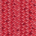 Red roof tile seamless pattern background Royalty Free Stock Photo