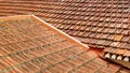 Red Roof Tiles Background