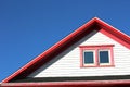 Red roof top in Magdalein island Royalty Free Stock Photo