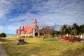 Red roofed church, Mauritius Royalty Free Stock Photo